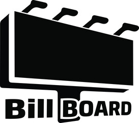 Bill board Logo Vector for product advertisement  symbol icons for business.