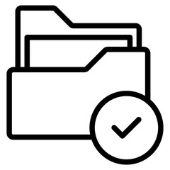 folder with checkmark icon