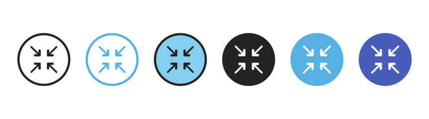 Expand screen icon — vector illustration of digital interface with app, web, display, buttons, arrow, monitor, video, enlarge, flat design, and UI elements on transparent background.