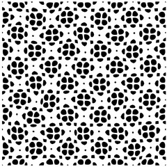  Abstract texture for fabric print, card, table cloth, furniture, banner, cover, invitation, decoration, wrapping. seamless repeating pattern.Black and white pattern.