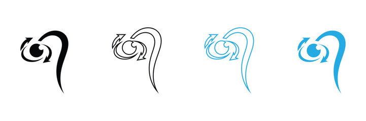 Bold and sleek circular arrow emblem representing forward momentum and endless innovation. Perfect for branding, technology, or dynamic business concepts.