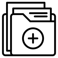 add document, add folder icon
