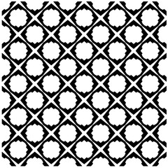 Naklejka premium Abstract texture for fabric print, card, table cloth, furniture, banner, cover, invitation, decoration, wrapping. seamless repeating pattern.Black and white pattern.