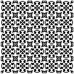  Abstract texture for fabric print, card, table cloth, furniture, banner, cover, invitation, decoration, wrapping. seamless repeating pattern.Black and white pattern.