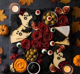 A Spooky and Elegant Halloween Charcuterie Board