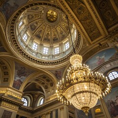 Majestic domes of iconic basilicas and cathedrals in Rome and Vatican Italy