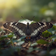 butterfly on a leaf