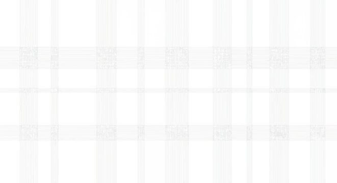 Close-up of a white and gray plaid pattern on a fabric with a shallow depth of field and soft focus, creating a textured background.