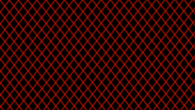Diagonal red checkered plaid in the black background	