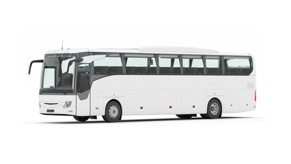 Realistic 3D rendering Modern Intercity, tour, Bus Visuals. Transportation and Travel Concept.