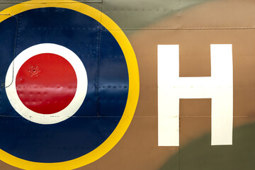 Design and pattern isolated from an aircraft fuselage