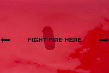 Design and pattern isolated from an aircraft fuselage