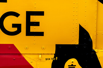 Design and pattern isolated from an aircraft fuselage