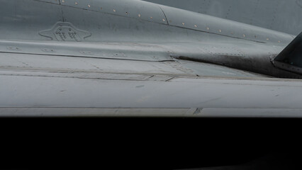 Design and pattern isolated from an aircraft fuselage