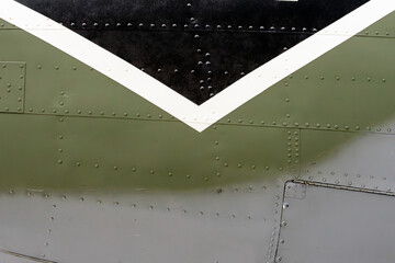 Design and pattern isolated from an aircraft fuselage