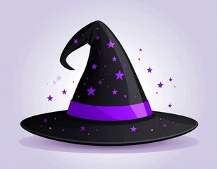 Chapeau de sorci&egrave;re vectoriel &ndash; ic&ocirc;ne graphique minimaliste d&rsquo;Halloween
