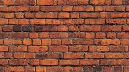 Obraz premium Textured brick wall with earthy tones. AI image