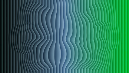 Fototapeta premium Abstract gradient wavy lines background blue to green image