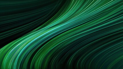 green flow of lines with dark green backgrounds
