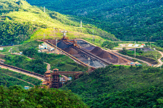 Iron ore mining in Minas Gerais, Brazil