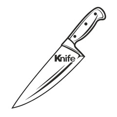 Obraz premium knife isolated on white background