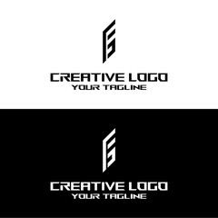 creative letter logo fs design vector