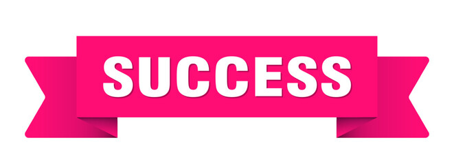 success ribbon isolated on transparent background. success ribbon