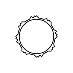 Minimalist Circular frame design illustration