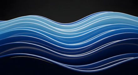 Captivating abstract waves of deep blue and light blue create a dynamic, modern, and elegant visual flow perfect for branding and design projects