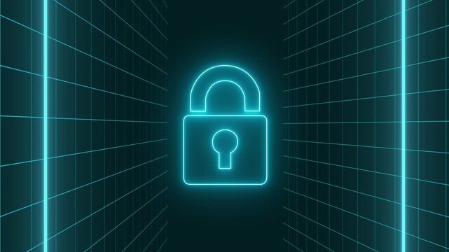 Cyber security technology concept Shield With Keyhole on circuit board personal data. Coded protection system against hacking threats and cyber attacks. Program code system.