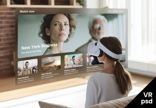 VR glasses mockup