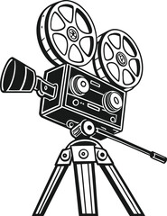 vector illustration of a camera