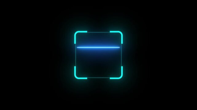 Animation of data processing and qr code Scanning the QR code icon ,Scanning Parcel Barcode. Online Retail Shop Order in Dropshipping Delivery Service Warehouse. Motion graphics of Scanning concept.