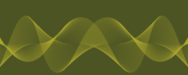 Black abstract backround with yellow curve line for backdrop or presentation