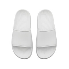 Pair of pristine white spa slippers for ultimate comfort and relaxation.