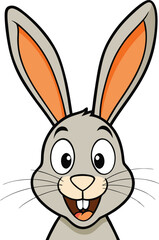 rabbit with smile 
