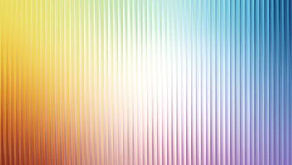 Abstract vertical gradient of pastel colors with a textured ribbed glass effect