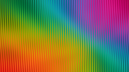 Vibrant rainbow gradient with vertical ribbed texture abstract background