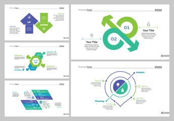 Five Marketing Slide Templates Set