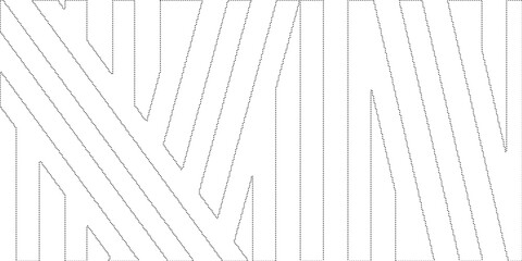 dot line drawing of capri island map.
