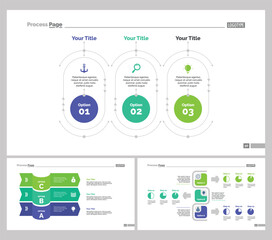 Three Training Slide Templates Set