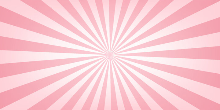 Candy color sunburst background. Swirling radial ice cream background. Swirl candy background