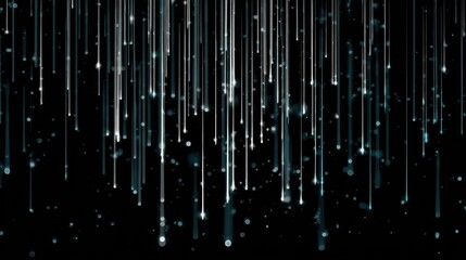 Obraz premium Colorful light streaks falling against a dark background create a mesmerizing effect for a visual spectacle
