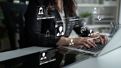 ID security ensures personal data protection with secure login systems, digital identity...