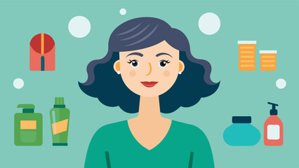 A woman proudly showed off her perfectly styled hair thanks to online tutorials and access to hair care products she never had before.. Vector illustration