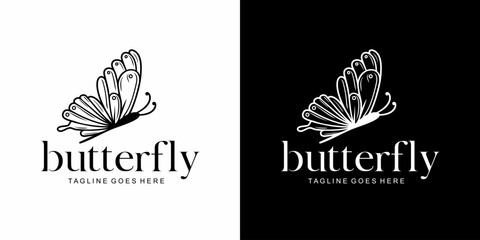 butterfly vector logo luxury ornament art