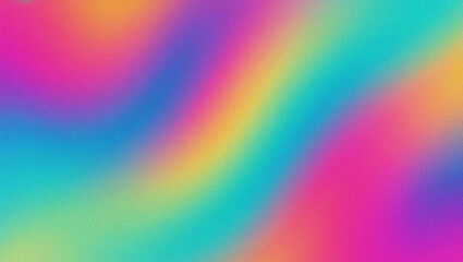 Obraz premium Vibrant Abstract Gradient Background with Flowing Rainbow Colors.