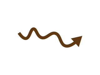 Curved arrow icon and illustration design vector design 