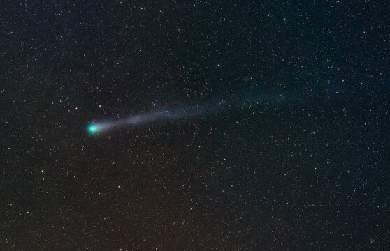 Long-Exposure Image of Comet 12P Pons&ndash;Brooks and Star Field