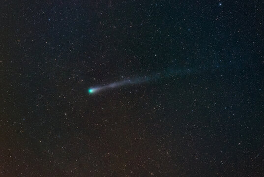 Astrophotography of Comet 12P Pons–Brooks Moving Across the Night Sky